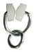 JR Products 81165 Type B Wheeled Curtain Carrier with Ring - Pack of 14