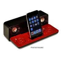 External hard drive:Sharp i-Elegance Music System for iPod and MP3 Players (High Gloss Red/Black)