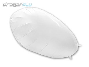 21mWomPzzrL White Extra Large High Lift RC Blimp Balloon Envelope
