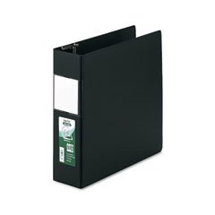 Samsill 16380 Antimicrobial Locking D-Ring Binder For 11 X 8-1/2 Sheets, 3 Cap., Black