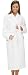 SF510W Cosmopolitan Jacquard Velour Bathrobe White SIZE LARGE
