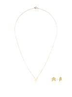 Les minimalistes Conjunto de collar y pendientes Jane