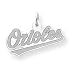 Sterling Silver Baltimore Orioles Lg Pol Orioles Pendant