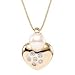 14k Heart Shape Pearl and Diamond Pendant with Chain
