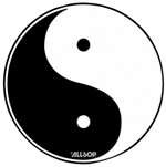 YING YANG MOUSE PAD