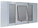 33 to 38 Wide Window Sash Pet Door Chubby Cat Flap 7 1/2 X 9 1/2