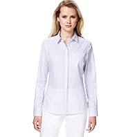 Autograph Supima® Pure Cotton Ticking Striped Shirt