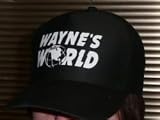 Camlab Unisex Waynes World Baseball Cap - Black / White Text - One Size