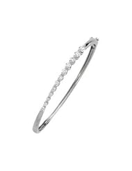 14K White Gold Journey Diamond Bracelet