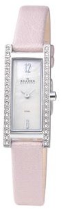 Skagen #266SSLV1 Women's Pink Petite Glitz Leather Strap Watch