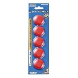 ナカバヤシ　カラーマグネットレッド直径30ｍｍ CMG-305R（レッド）