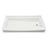 KOHLER K-1786-R-0 Fountainhead Receptor with Right-Hand Drain, White by Kohler