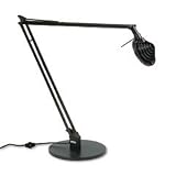 Ledu L460BK Concentrolite Halogen Swing Arm Desk Lamp, 34 Reach, Black