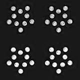 Strasssteine fr Krpertattoos von Swarovski 'Stern' (Crystal), 2 Sets