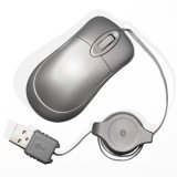 JMTek Ultra Mini Optical Travel Mouse with Retractable cord