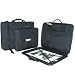 Florence Advanced Art Bag, Soft Portfolio Carry with Full Length Dual Running Zipper & Interior Zippered Pencil / Brush Pouch, 17 x 22 x 3.0, Black.
