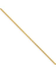 Genuine IceCarats Designer Jewelry Gift 14K 2.00Mm Wheat Anklet In 10.00 Inch