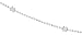 Sterling Silver Flower Design Diamond Cut Bead Anklet, 9