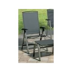 Kettler Klappsessel Solid, L 70 x B 62 x H 111,5 cm Gestell champagner/Textilgewebe mocca
