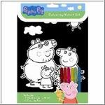 Peppa Pig velvet colouring set