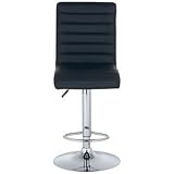Scribbler Black Adjustable Height Bar or Counter Stool