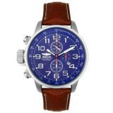 Invicta Men's Blue Leather Chronograph Watch 3328