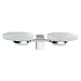 (114108) Sonia Eletech Double Soap Dish - Chrome