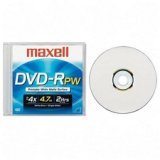DVD-R, 4.7GB, 120/360 Minutes, 16X, White Matte (MAX638025) 2-Packs