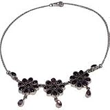 Discount Jewelry - Sterling Silver Necklace in Amethyst Gemstone 15.75 "