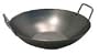 16 Inch Carbon Steel Wok w/ 2 Steel Handles (Flat Bottom) USA Made