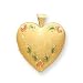 Genuine IceCarats Designer Jewelry Gift 14K Gold Filled Tri-Color Flower 4-Frame Mom Heart Locket