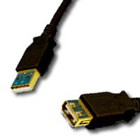 2m Gold USB 2.0 repeater extension cable male to female cable lead for printer, External HDD, PS3, wii, humax freesat hd pvr and any other device supporting USB.