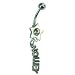 Gem Sports Volleyball Belly Ring With Dangler