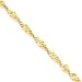 14k 3mm Singapore Chain Necklace - 20 Inch