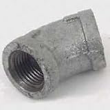 Worldwide Sourcing 1-1/2 Black 45Deg Elbow 4-1-1/2B