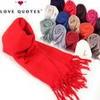 ♪リンジーをはじめパリス、ジェシカ等セレブご愛用LOVE QUOTES ラブクオーツ ストール　色　true love(レッド) True Love