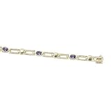 14K Yellow Gold Tanzanite Bracelet