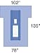 Proxima Cardiovascular Incise Drape - Cardiovascular Incise Drape - 8 each