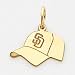 14K San Diego Padres Small Hat Pendant