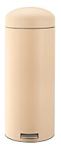 Brabantia Retro Pedal Bin, 30 litre, Almond