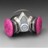 3M Dual Cartridge Respirator Assembly 51913 OV-Acid Gas-P100 Filter Small