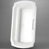 TOTO Guinevere Acrylic Soaker Bath Tub with Polished Chrome Trim - ABY974N / ABY974N-01N - colo/ABY9