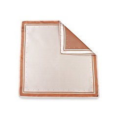 Bordered Dot Silk Pocket Square