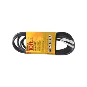 WOODS INDUSTRIES 3953 POWER SUPPLY REPLACEMENT CORD 125V - 10' BLACK