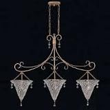 Crystorama 5913-BG-Peridot Signature 3 Light Island Light with Crystal Color Accents: Peridot and To