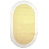 Braided Chenille 3' x 5' Oval Rug - Yellow