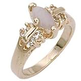 Women's Classic Line Genuine Nature Stone Opal Ring, Size: 5-10