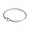 Bling Jewelry Pink Leather Sterling Silver Barrel Clasp Bracelet Pandora Chamilia Bead Compatible - 6.5 in