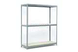 Wide Span Rack 72x36x84 With 3 Shelves Wood Deck 900 Lb Capacity Per Level