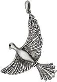 Blue Moon Noir Metal Pendant 1/Pkg - Flying Bird-Black Nickel